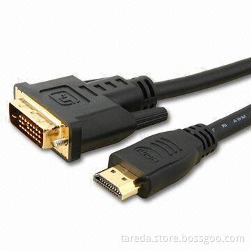 DVI to HDMI® Cables with 24K Gold-plated Connector, UL, CE and CB Certified